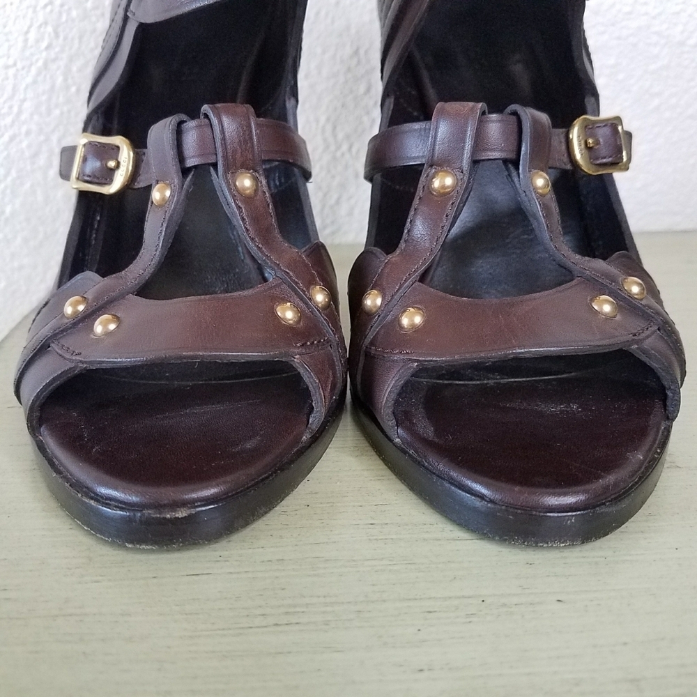 Authentic Gucci Studded Leather Heels_flawed - image 4